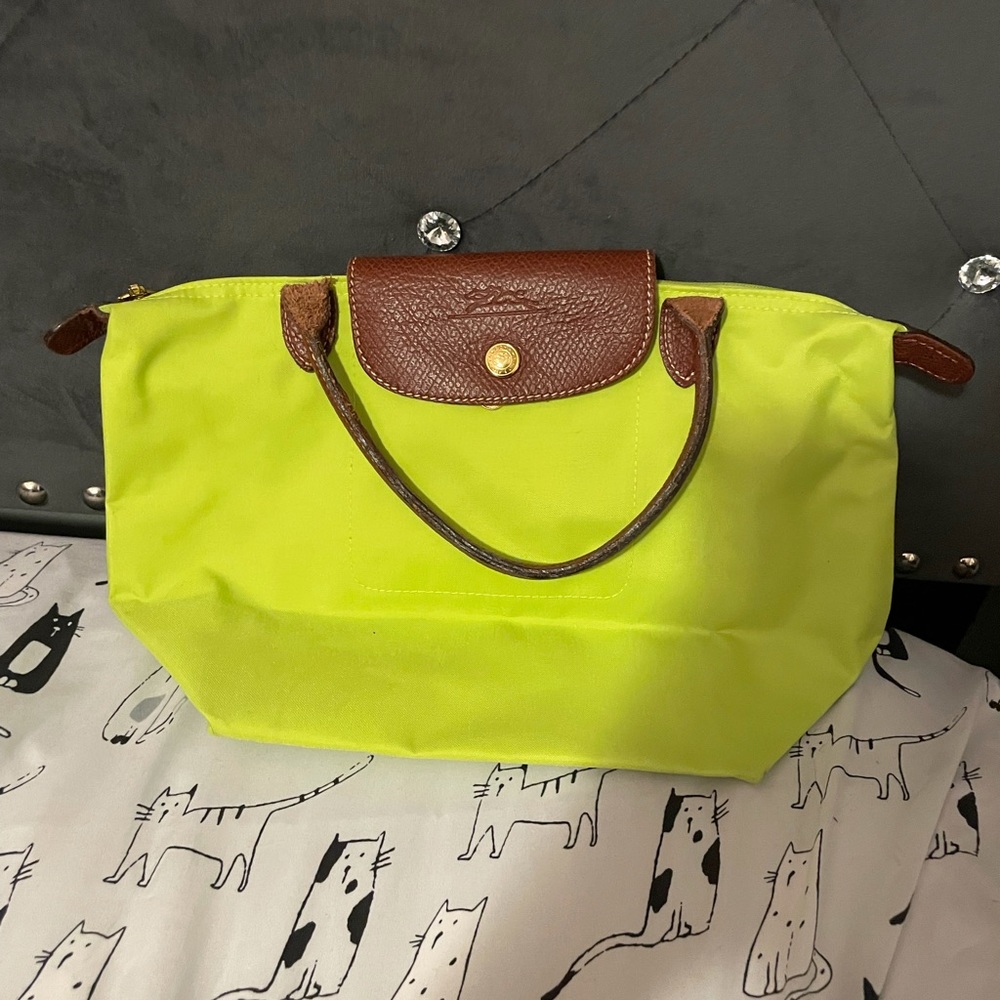Neon Longchamp bag